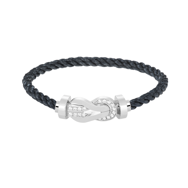 ˇTrend JewelryˇCHANCE GROSSES 8-FACH-SCHNALLE HALBDIAMANTARMBAND SILBER