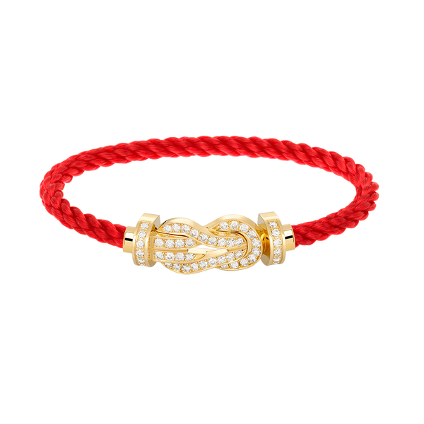 ˇTrend JewelryˇCHANCE GROSSES 8-FACH-ARMBAND MIT VOLLDIAMEN UND SCHNALLE GOLD