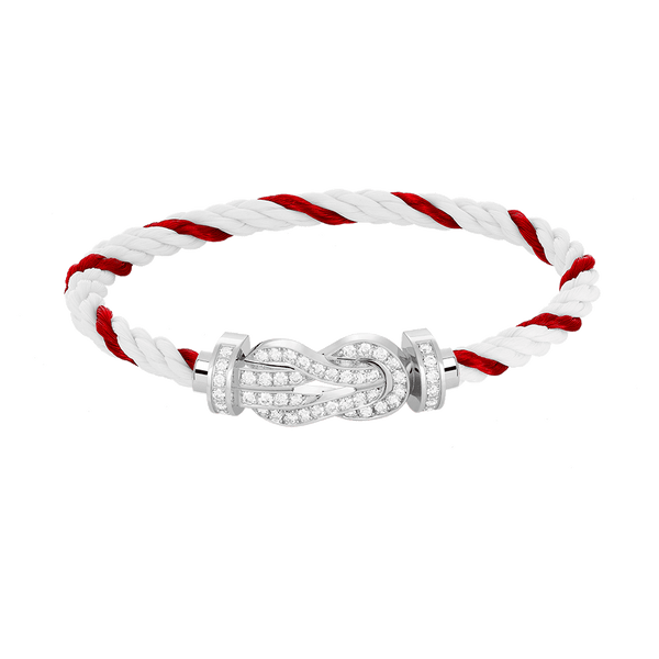 ˇTrend JewelryˇCHANCE GROSSES 8-FACH-ARMBAND MIT DIAMANTEN UND SCHNALLE, SILBER