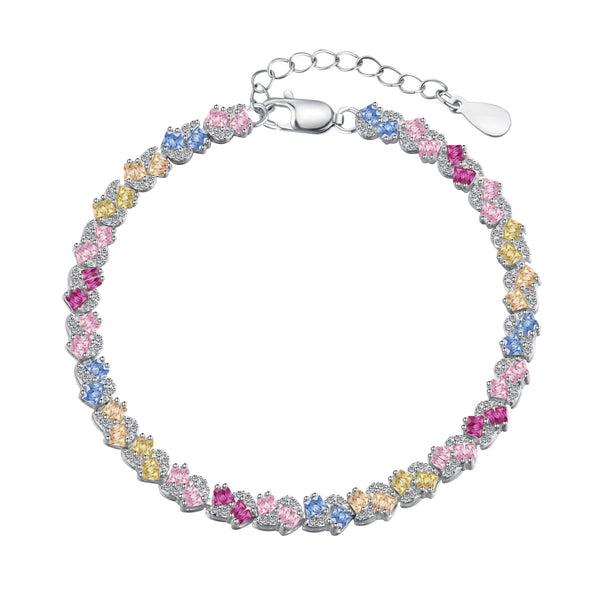 ˇTrendschmuckˇVerziertes buntes Partyarmband in Blumenform