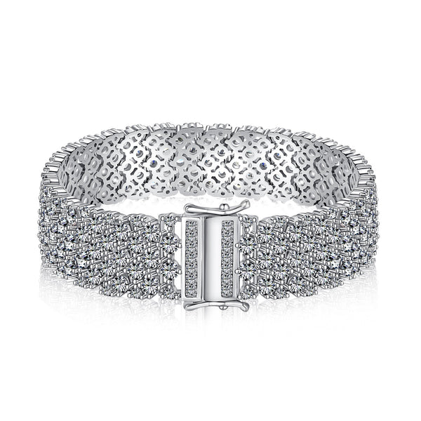 ˇTrend JewelryˇVerziertes, elegantes Party-Armband im Rundschliff