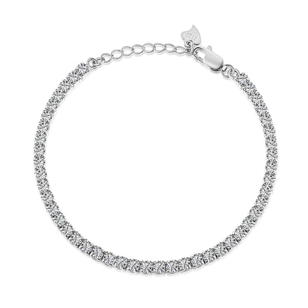 ˇTrendschmuckˇFunkelndes Armband im Rundschliff für den Alltag