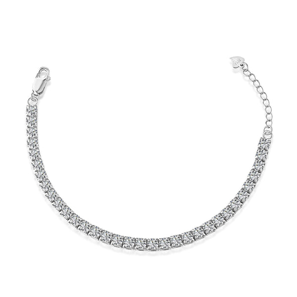 ˇTrend JewelryˇFunkelndes Tennisarmband im Prinzessschliff