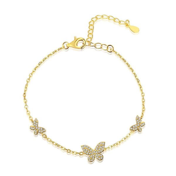 ˇTrend JewelryˇZartes Armband mit Schmetterlingsanhänger