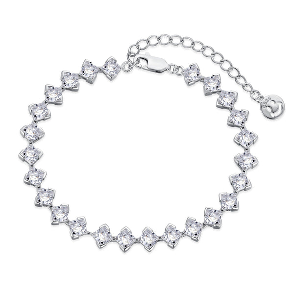ˇTrend Jewelryˇ0,5 Karat verziertes Princess-Schliff-Armband für den Alltag