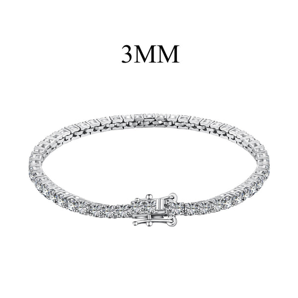 ˇTrend JewelryˇStrahlendes buntes Party-Armband im Rundschliff
