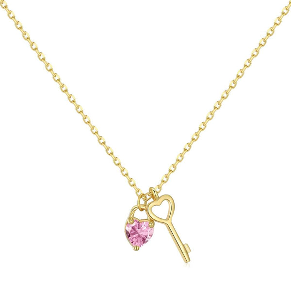 ˇTrend JewelryˇEinzigartige Halskette mit Schlüsselanhänger in Herzform