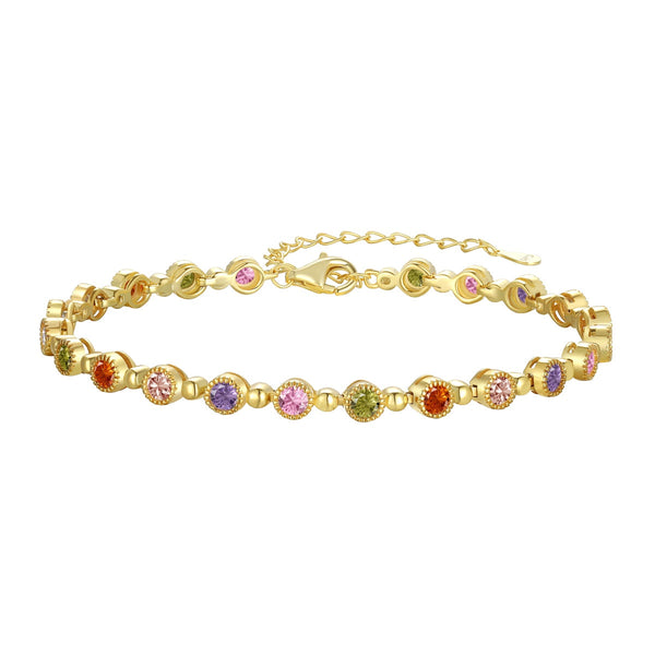 ˇTrend JewelryˇFunkelndes, exquisites Party-Armband im Rundschliff
