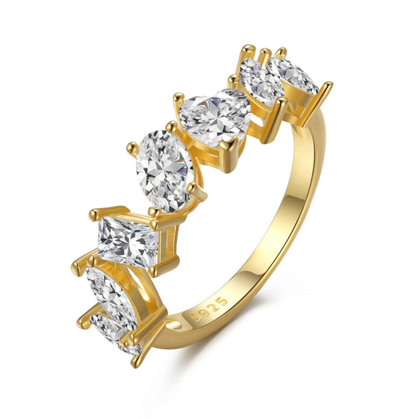 ˇTrend JewelryˇZarter Multi-Cut-Ring