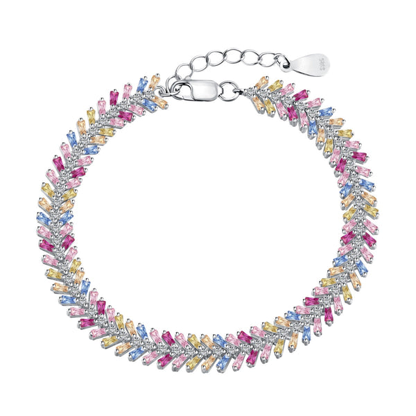 ˇTrend JewelryˇZierliches Armband im strahlenden Smaragdschliff für den Alltag
