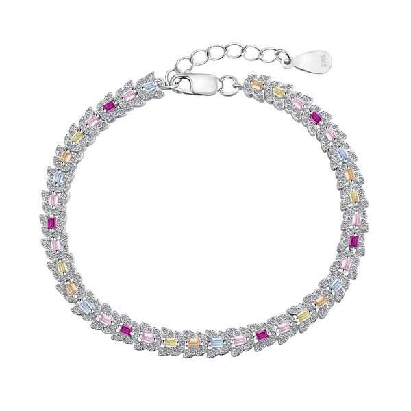 ˇTrendschmuckˇZartes, farbenfrohes Multi-Cut-Armband für den Alltag