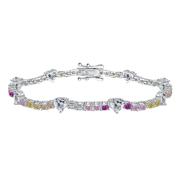 ˇTrendschmuckˇRomantisches Armband in Herzform mit rundem Schliff