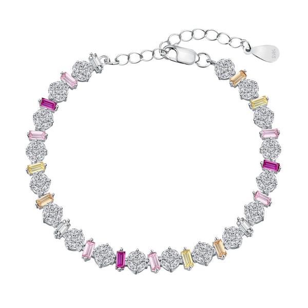 ˇTrend JewelryˇStrahlendes buntes Armband in runder Form für den Alltag