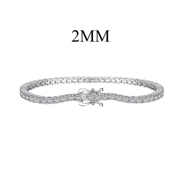 ˇTrendschmuckˇSchillerndes, exquisites Armband im Rundschliff für jeden Tag