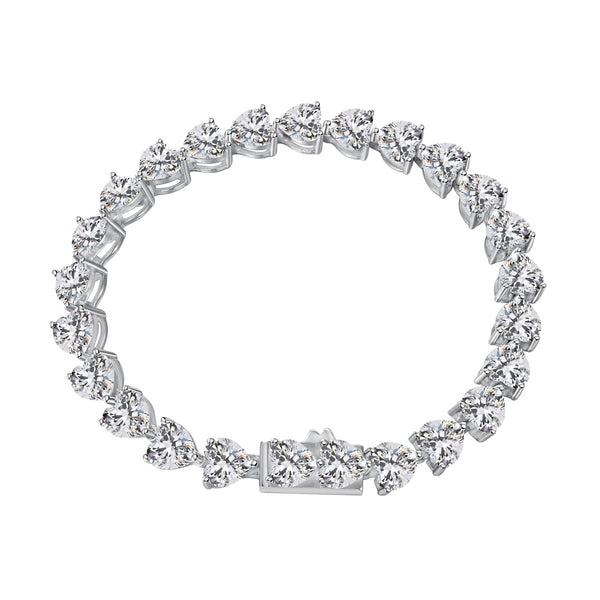 ˇTrend Jewelryˇ0,75 Karat Elegantes romantisches Herzform-Liebhaberarmband