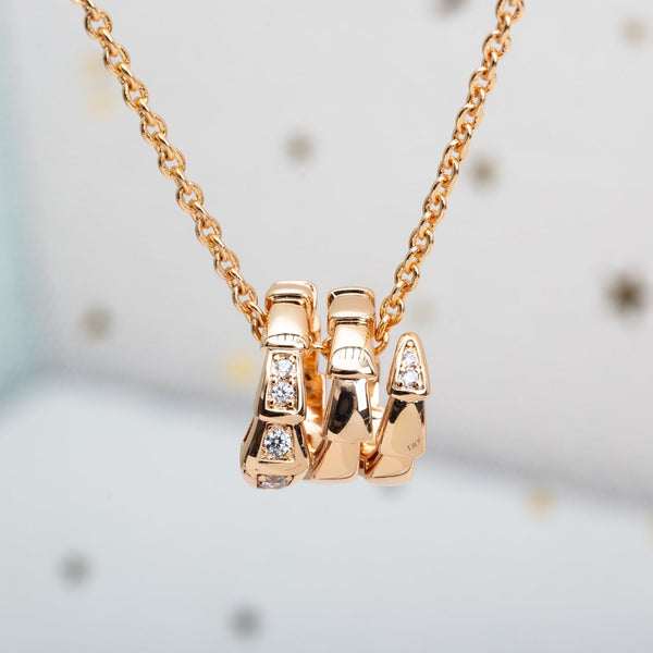 ˇTrendschmuckˇSERPENTI ROTGOLD HALSKETTE DIAMANT