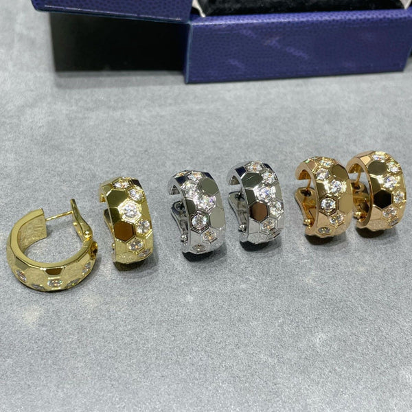 ˇTrendschmuckˇBEE LOVE DIAMANT-CREOLEN 