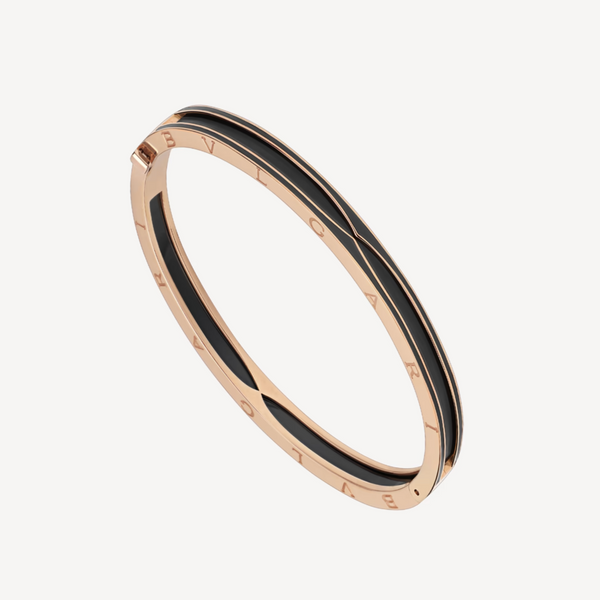 ˇTrend JewelryˇZERO 1 ROSA GOLD MIT MATTSCHWARZEM KERAMIKARMBAND