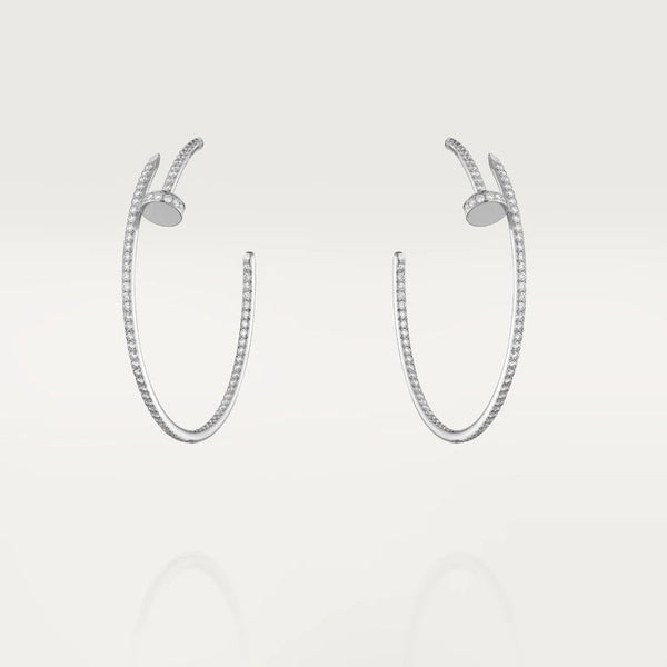 ˇTrend JewelryˇJUSTE OHRRINGE VOLLER DIAMANTEN 1,8 MM