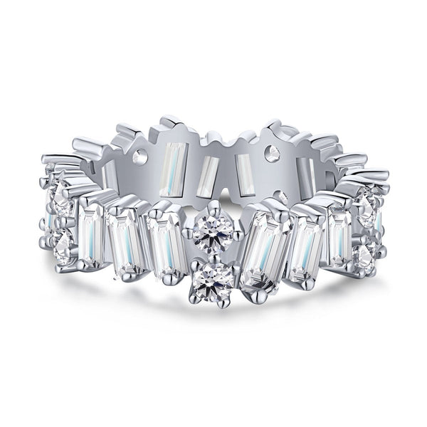 ˇTrend JewelryˇZarter Tennisring mit mehreren Formen