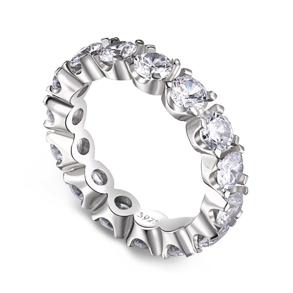 ˇTrend JewelryˇEternity Tennisring im Rundschliff
