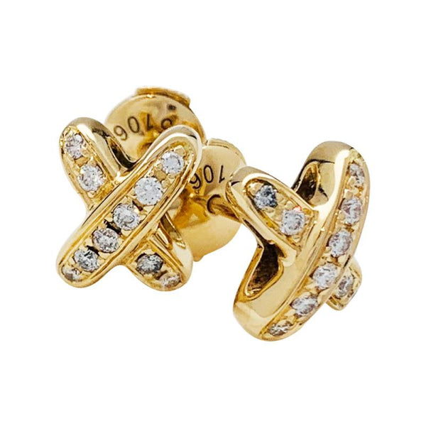 ˇTrendschmuckˇJEUX DE GOLD DIAMANT-OHRRINGE