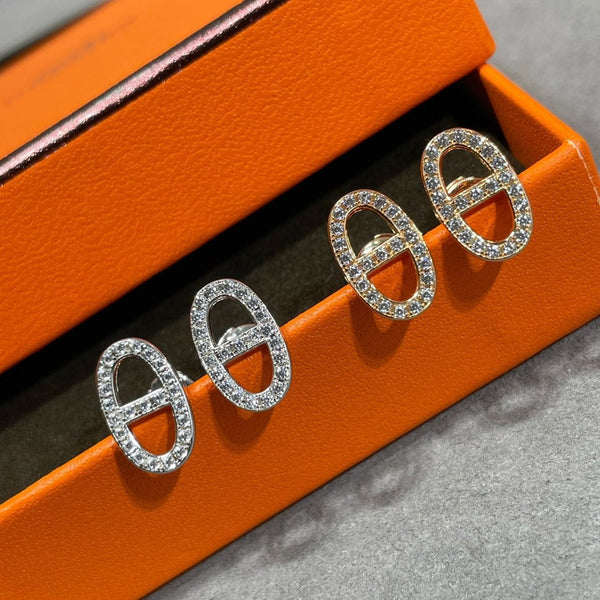 ˇTrend JewelryˇHM VOLLE DIAMANT-OHRSTECKER MIT SCHWEINENASEN
