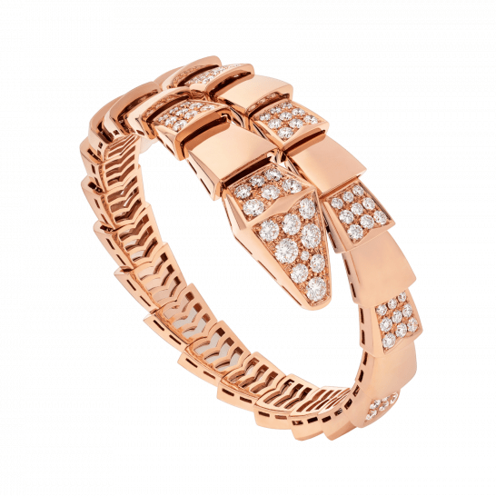 ˇTrend JewelryˇSERPENTI BREITES ARMBAND ROTGOLD DIAMANT
