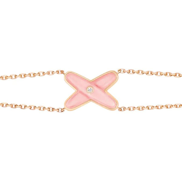 ˇTrend JewelryˇJEUX ARMBAND ROSA MOP ROSA GOLD 1 DIAMANT