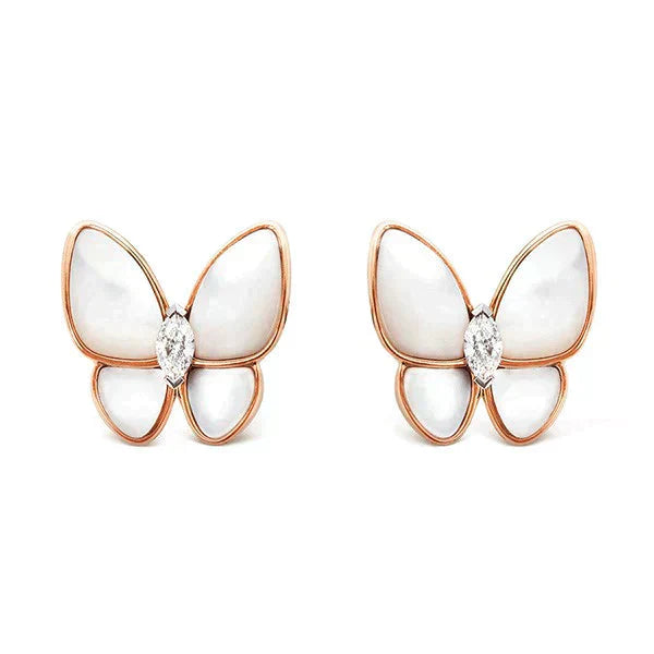 ˇTrendschmuckˇSCHMETTERLINGS-MOP-DIAMANT-OHRRINGE