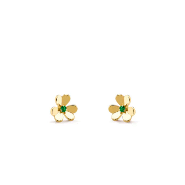 ˇTrendschmuckˇFRIVOLE BLUMEN-MALACHIT-OHRRINGE